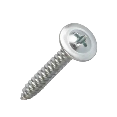 Șurub cu cap plat și șaibă, pe metal, PROFMET